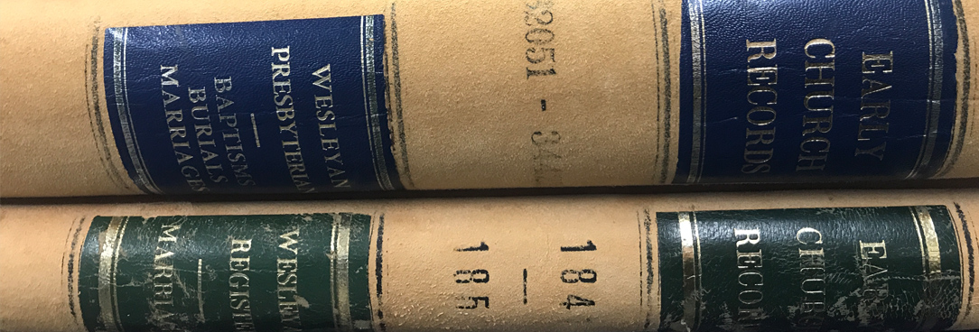Archival Snapshot spines of the books